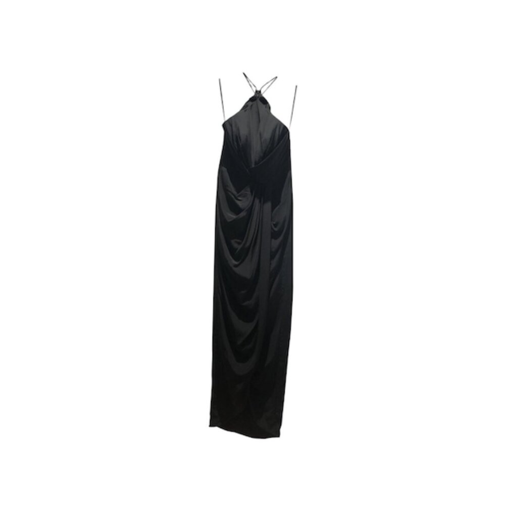 Zimmermann Black Maxi 100% Silk Halter (Size 6)